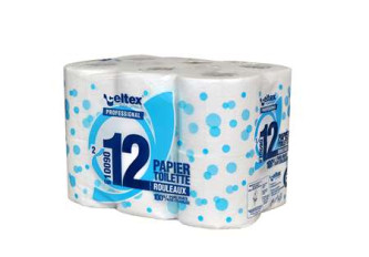 Lot 12 rouleaux papier toilette