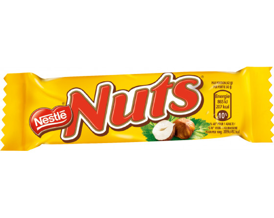 B. 24 NUTS - CHOCOLAT NESTLE - Barres Chocolat - Confiserie - Protabac