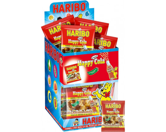 B.30 SACHETS HAPPY COLA - SACHETS 40gr HARIBO - Bonbons Gélifiés ...